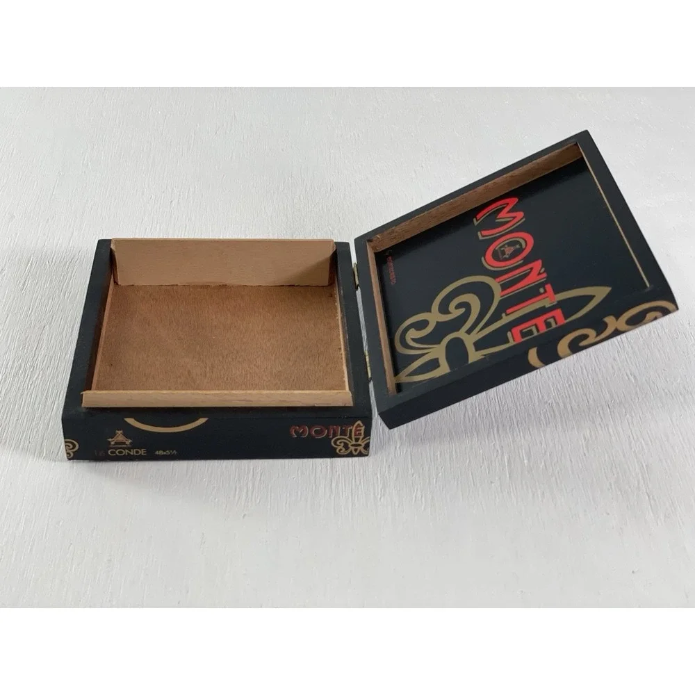 Empty Cigar Box - Cedar Wood Lined Monte By‎ Montecristo DIY collectible display